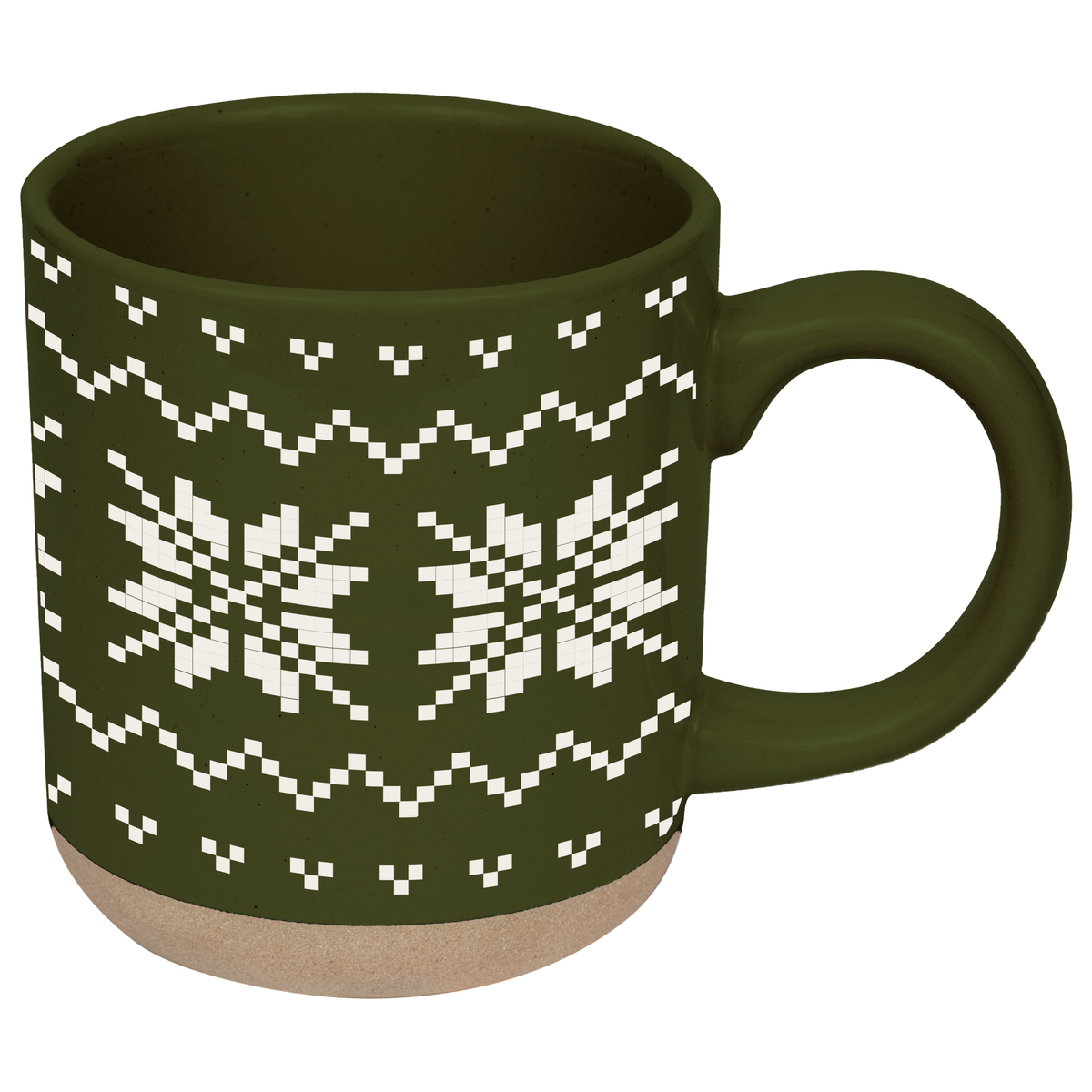 Green Fair Isle Sweater Stoneware Coffee Mug - Arriving in Store Late October