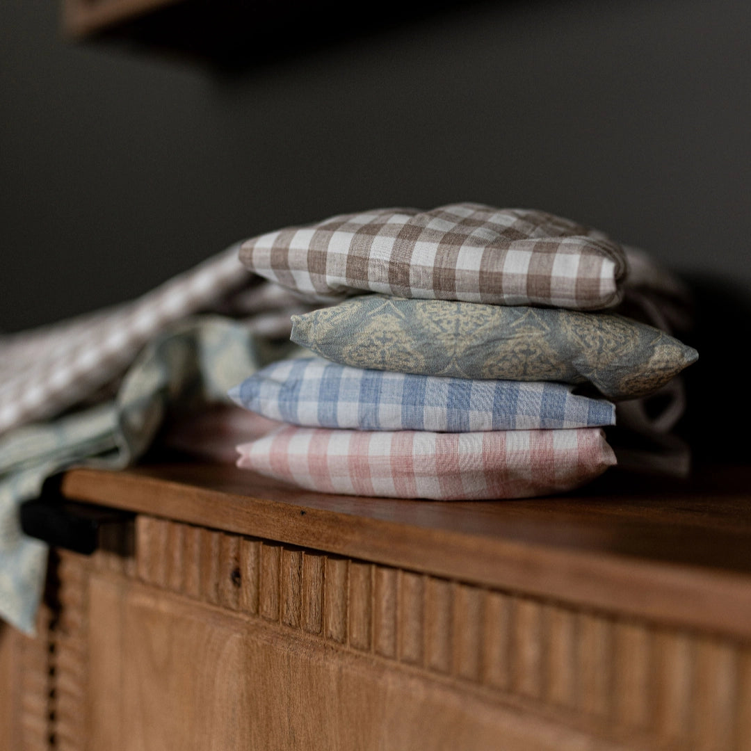 Light Brown - Gingham Fabric Bow - Arriving in Store Mid - Late March