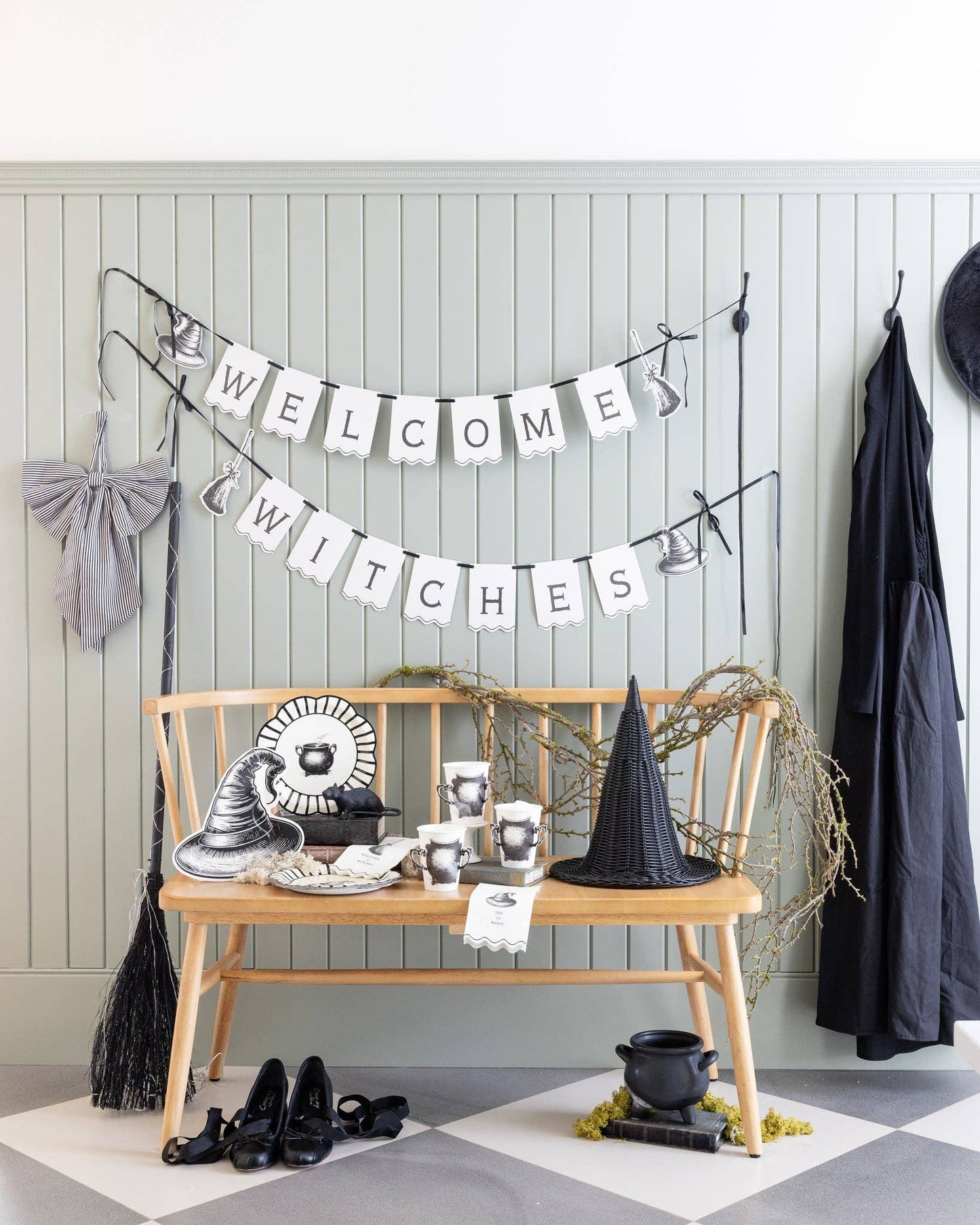 Natural Rattan Witch Hat - 15" - Arriving in Store September