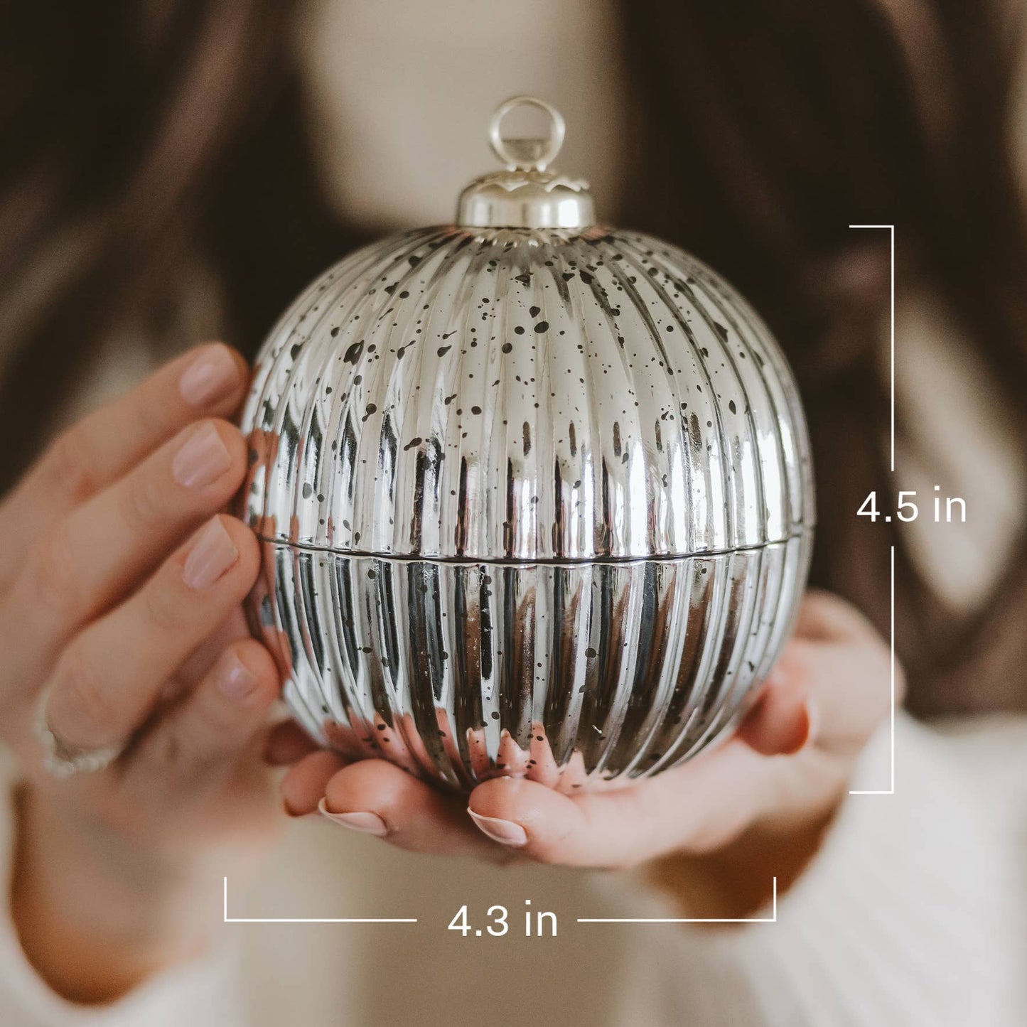 Merry and Bright Soy Candle - 5 oz Ornament Jar - Arriving in Store September