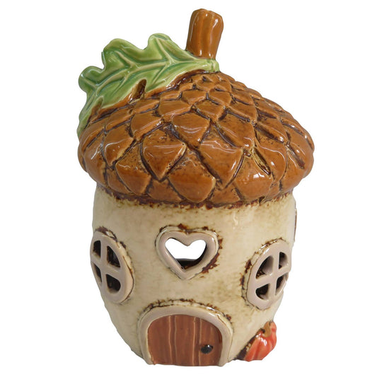Village Pottery Acorn House Tealight - October Drop
