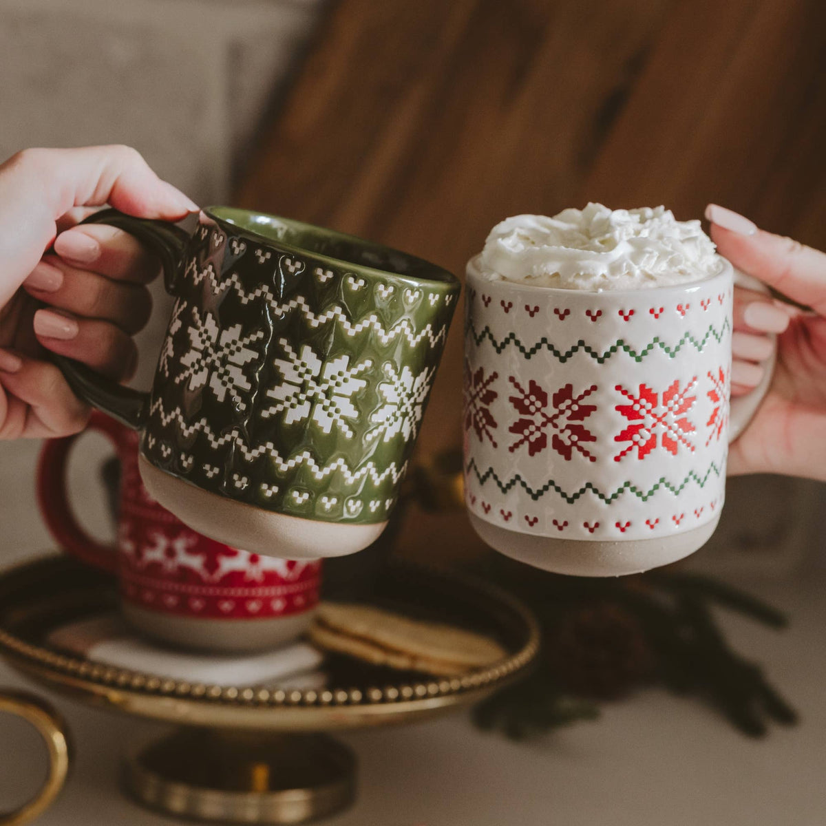 Green Fair Isle Sweater Stoneware Coffee Mug - Arriving in Store Late October