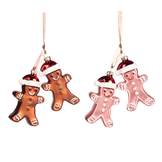 Christmas Gingerbread On Ribbon Ornament