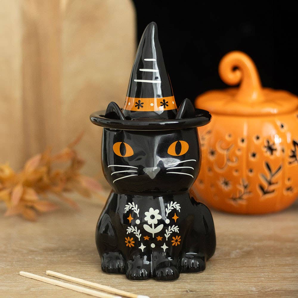 Frightful Folk Black Cat Oil Burner - Arriving in Store September
