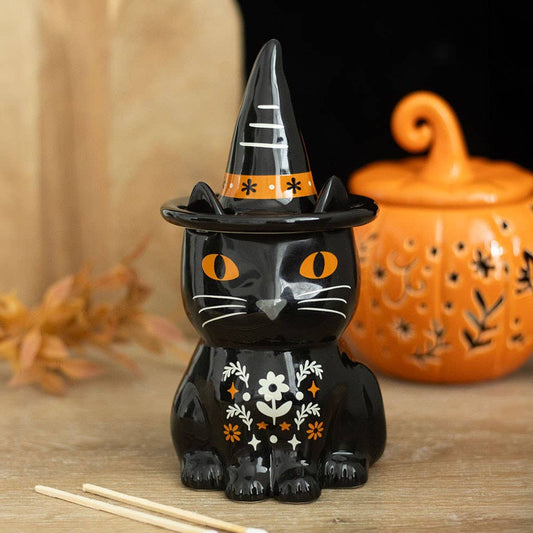 Frightful Folk Black Cat Oil Burner - Arriving in Store September