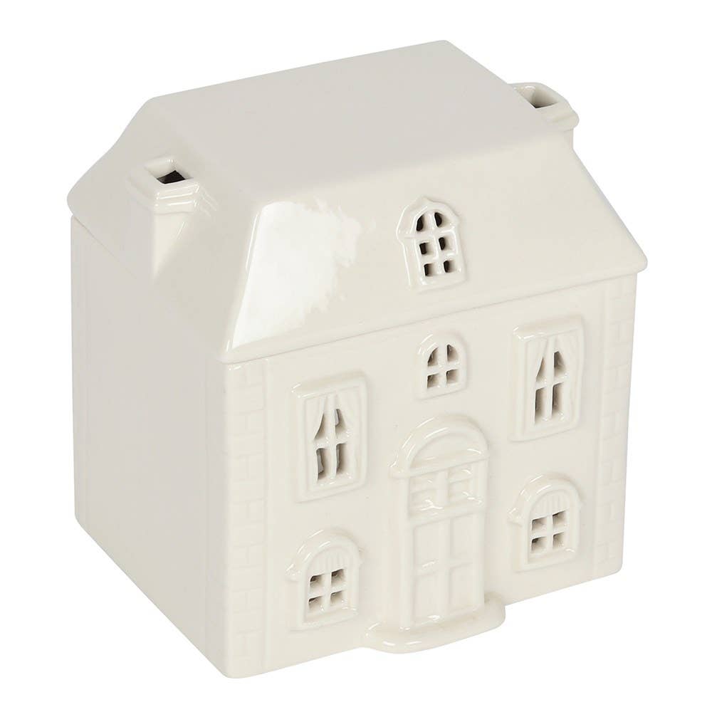 White Christmas House Ceramic Oil Burner - Arriving in Store September