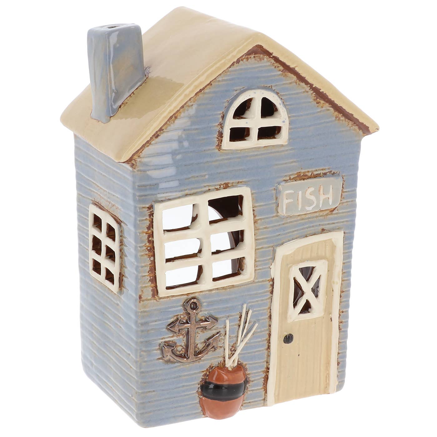 Village Pottery Beach House Pale Blue Tealight - September Drop