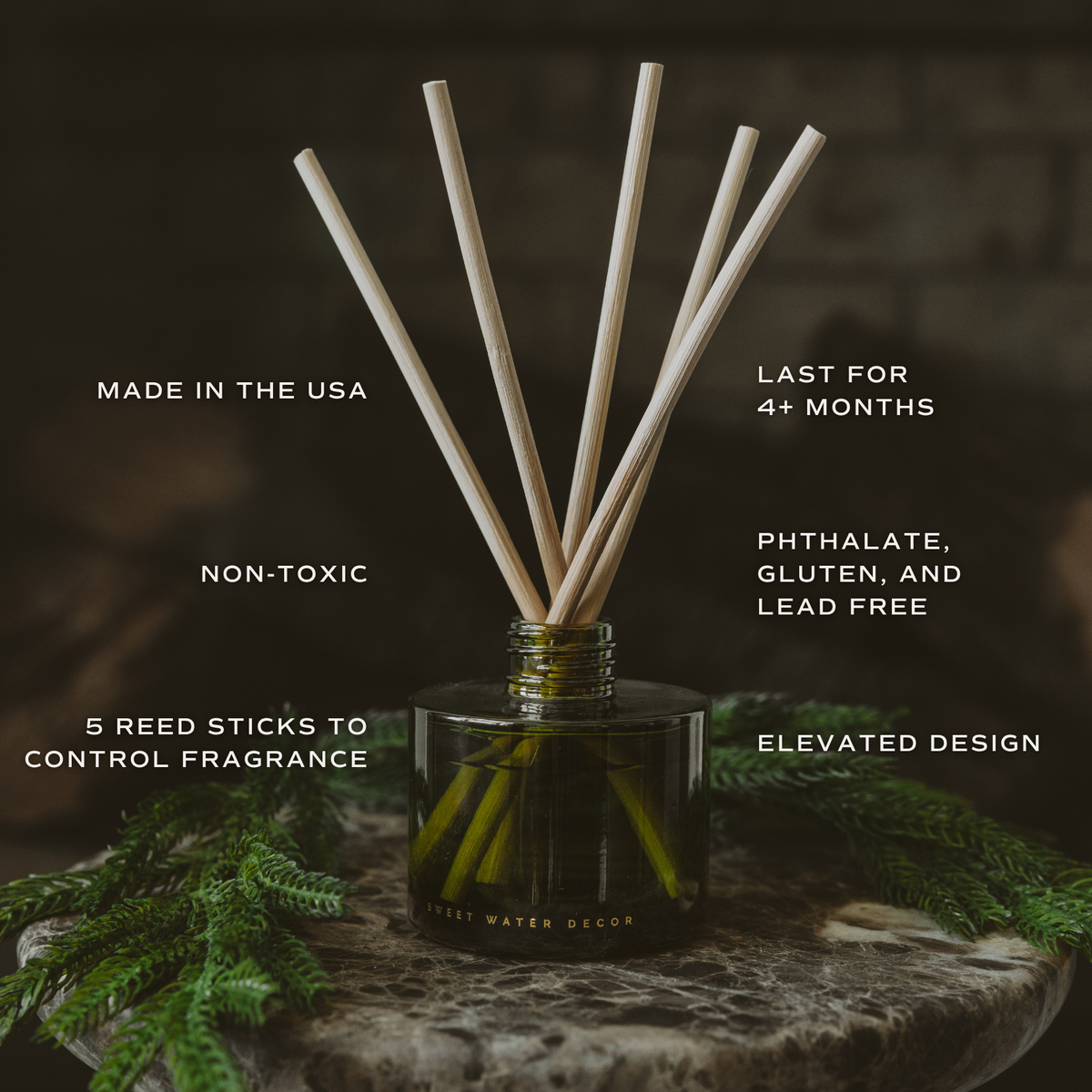Snow Covered Pines Reed Diffuser - Arriving in Store Late October