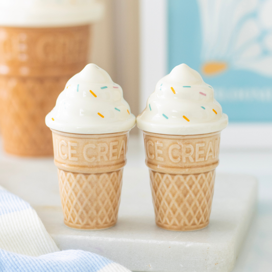 S/2 Ice Cream Salt & Pepper Set