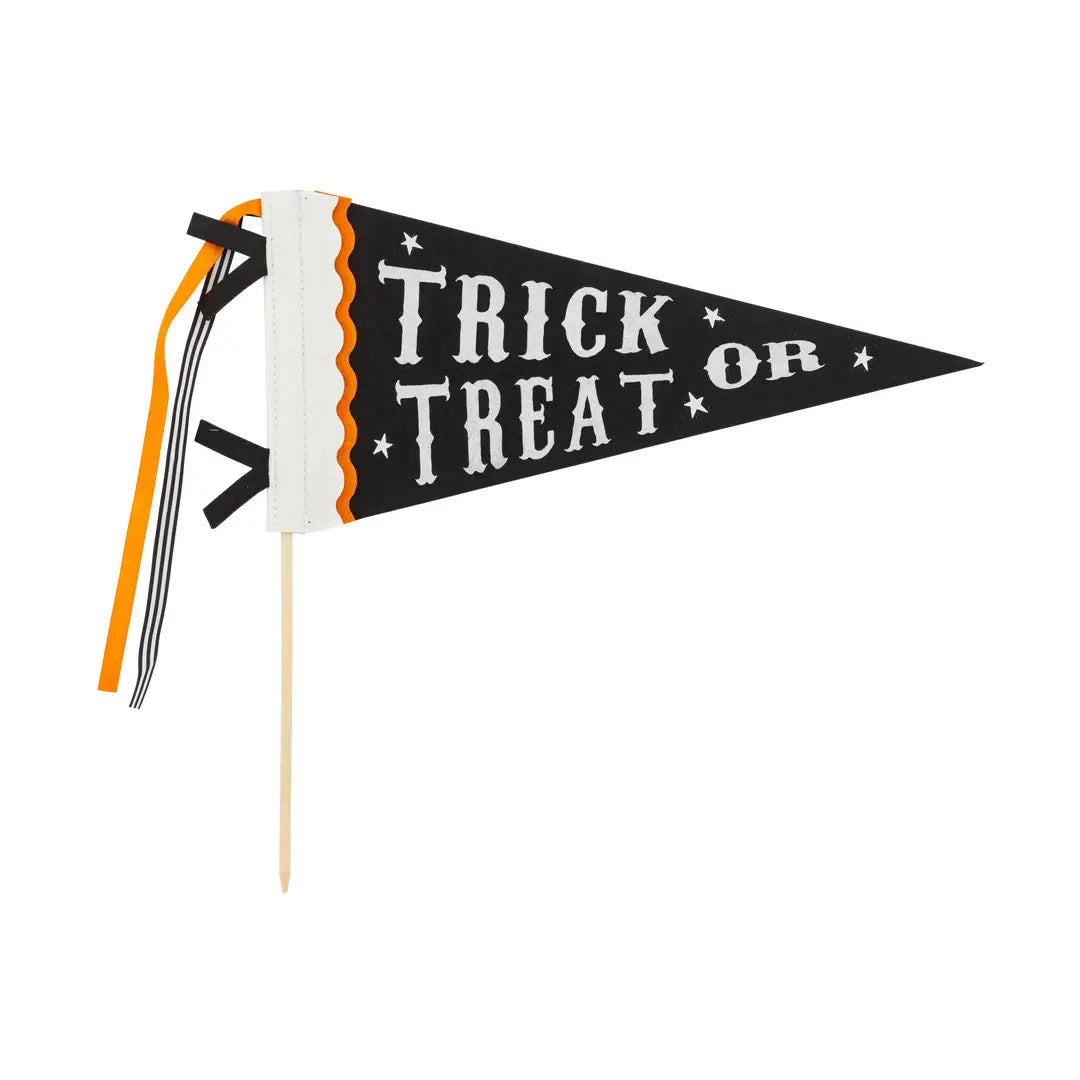 Trick or Treat Felt Pennant - Arriving in Store September