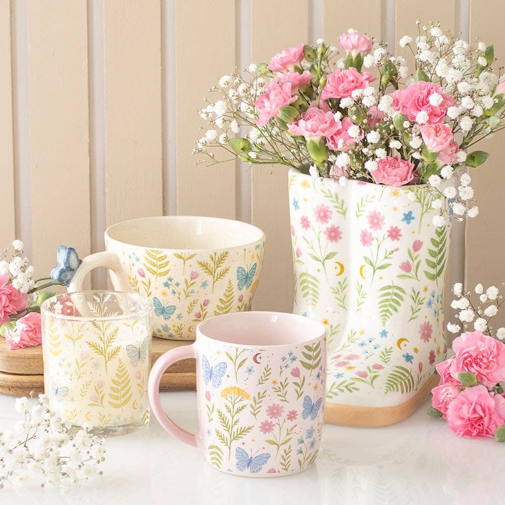 Luna Bloom Floral Print Ceramic Mug