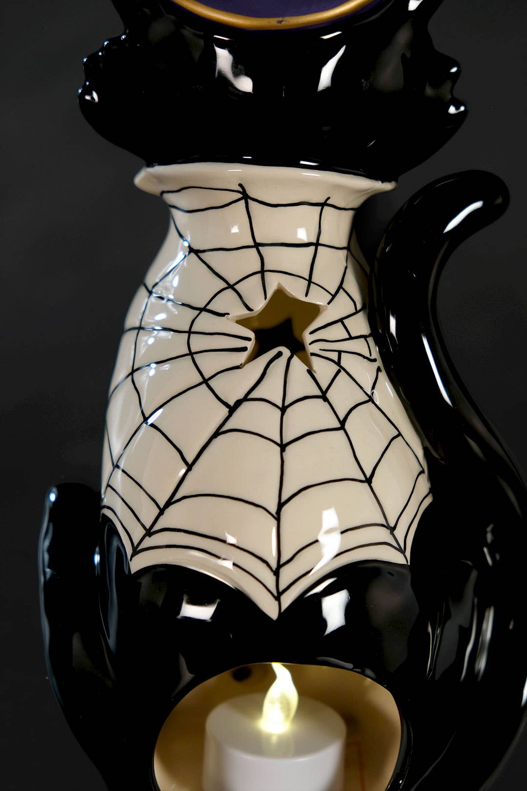 Halloween Black Cat Tealight Holder - Arriving in Store September