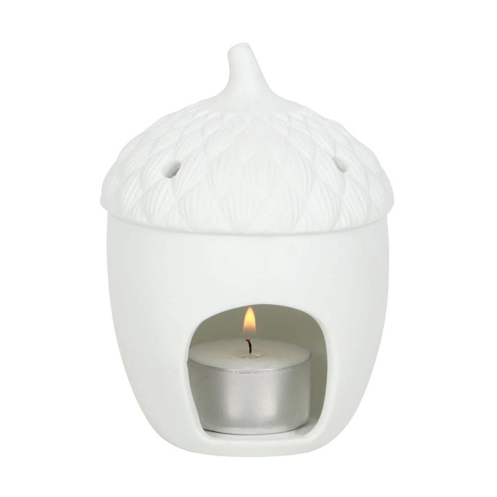 Cosy Autumn Acorn Tealight Candle Holder