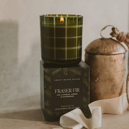 Fraser Fir 12 oz Boxed Soy Candle - Arriving in Store Late October