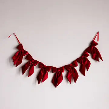 Manor House Velvet Ralph Red Bow Garland - Arriving in Store September/October