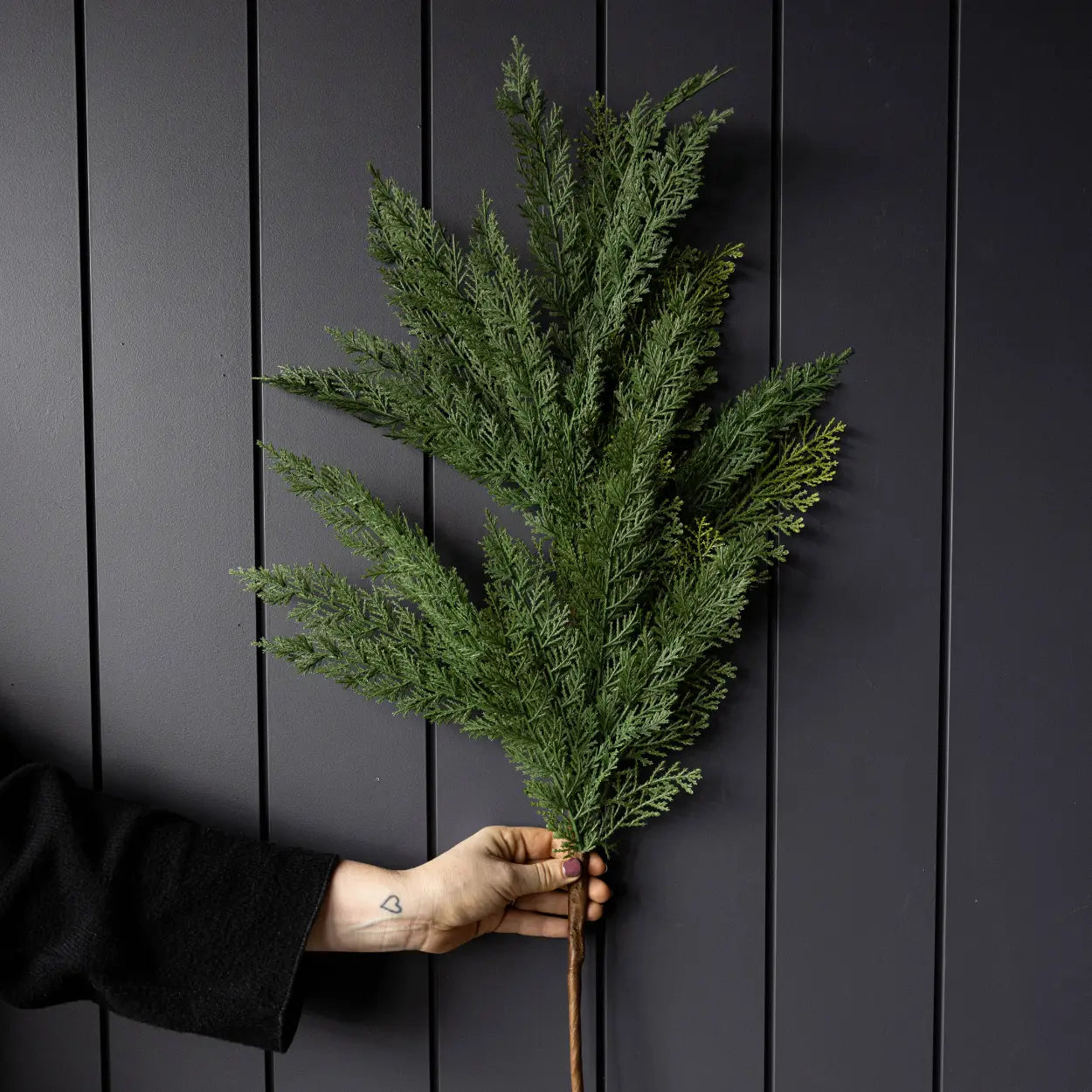 Large Cypress Leaf Full Real Touch Stems 42" - September Drop
