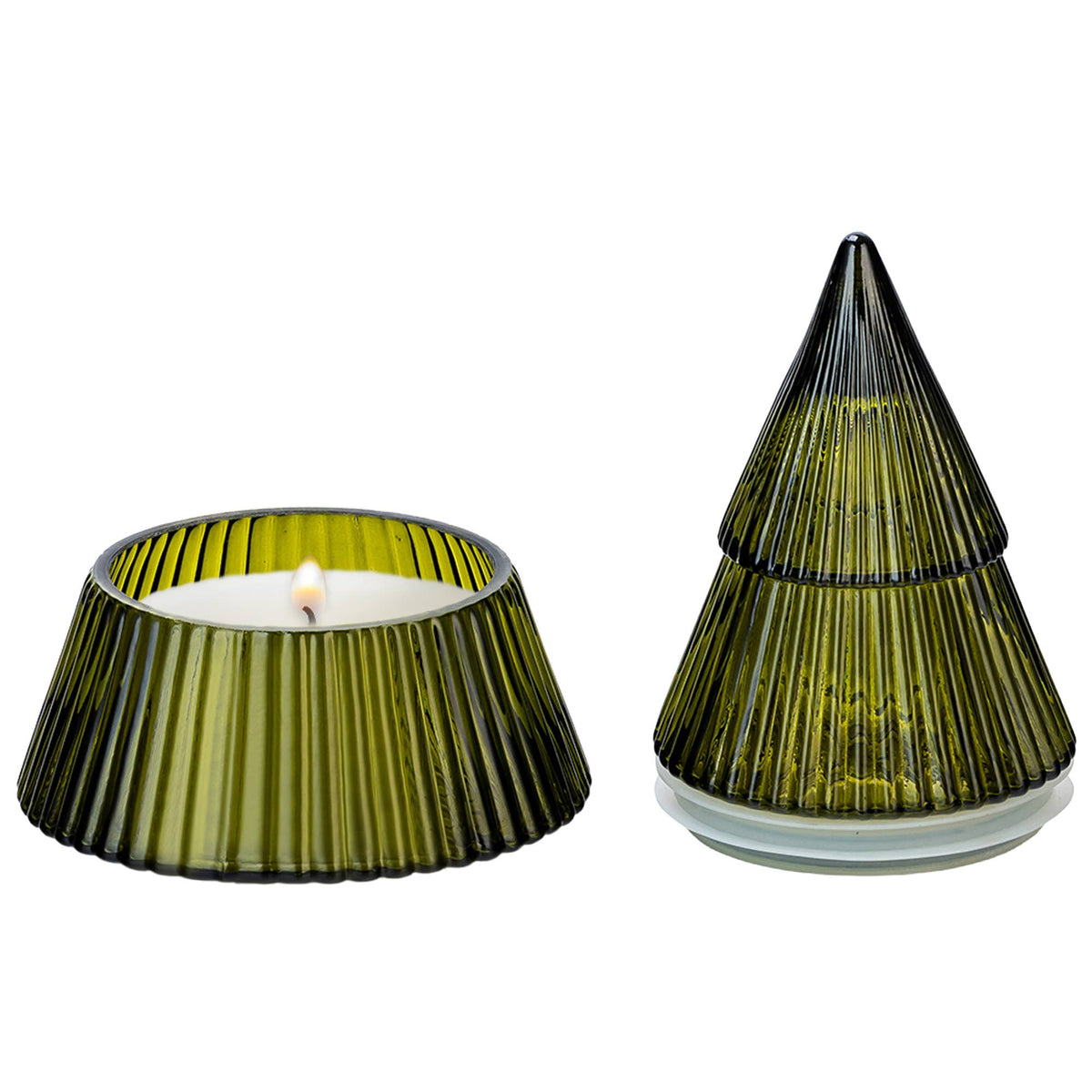 Fraser Fir Soy Candle 8.5 oz Glass Tree Jar - Arriving in Store Late October