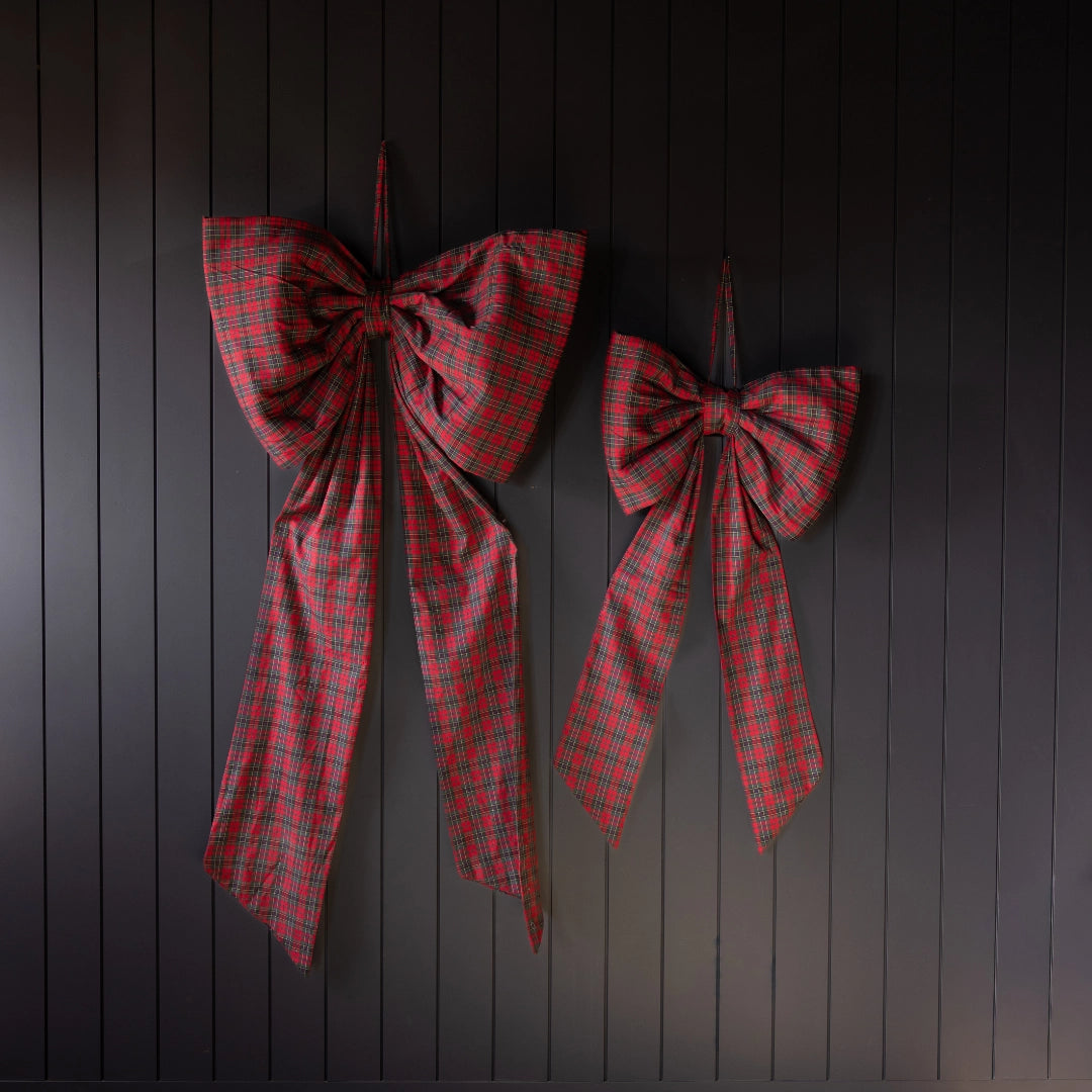 Manor House Grand Red Tartan Bow - Arriving in Store October