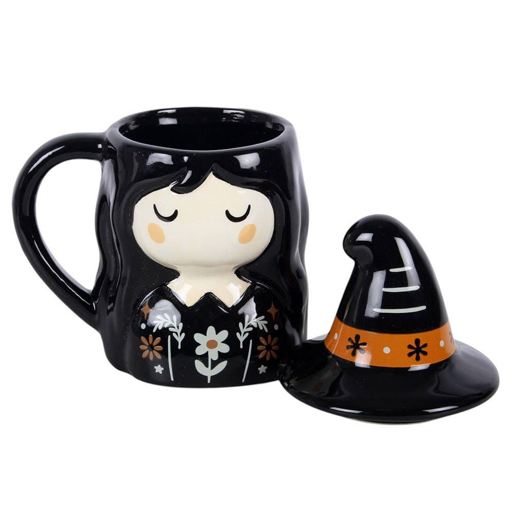 Frightful Folk Witch Lidded Mug - Arriving in Store September