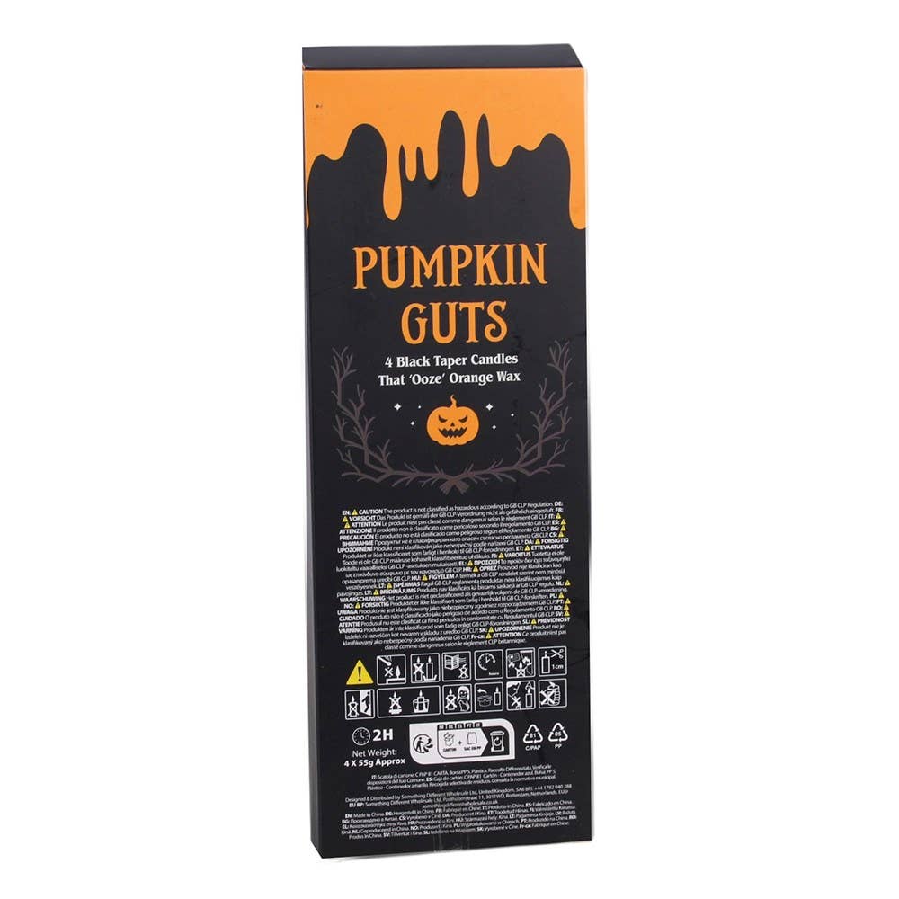 Pumpkin Guts Oozing Set of 4 Taper Candles - Arriving in Store September
