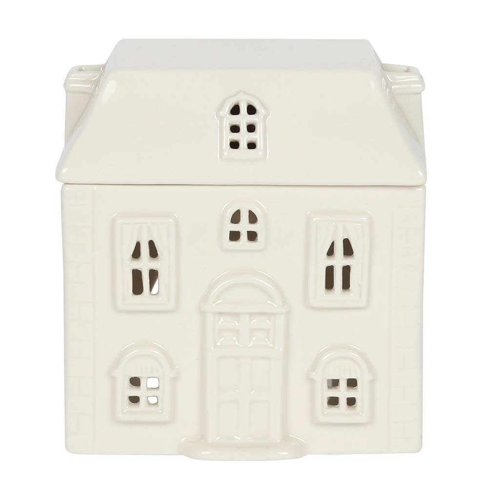 White Christmas House Ceramic Oil Burner - Arriving in Store September