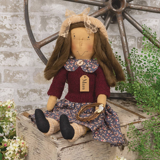 Mara Doll w/Button Wreath - Late February Drop