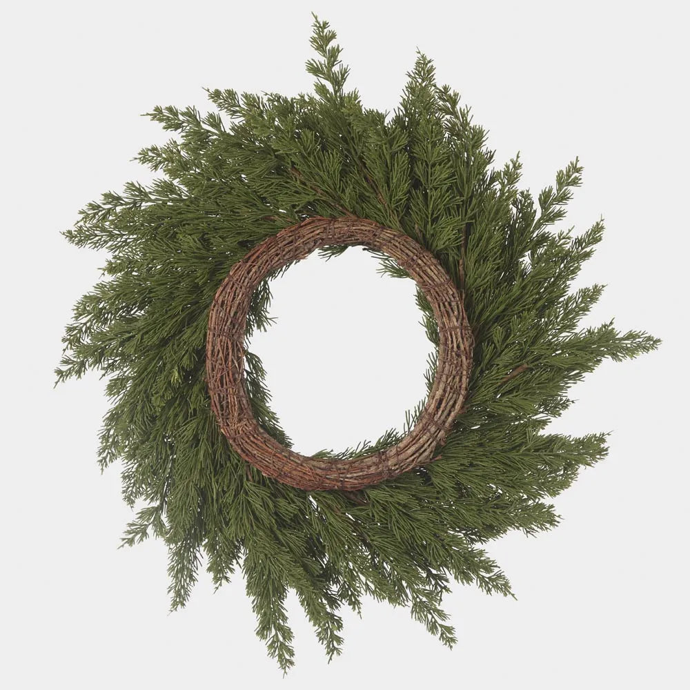 Cedar Pine Wreath 65cm - September Drop