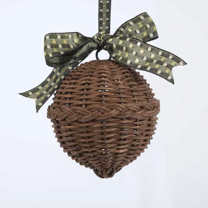 Rattan Bauble Chocolate Brown - Arriving in Store October