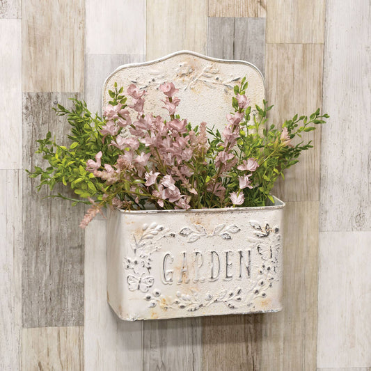 Rustic Garden Ivory Wall Planter