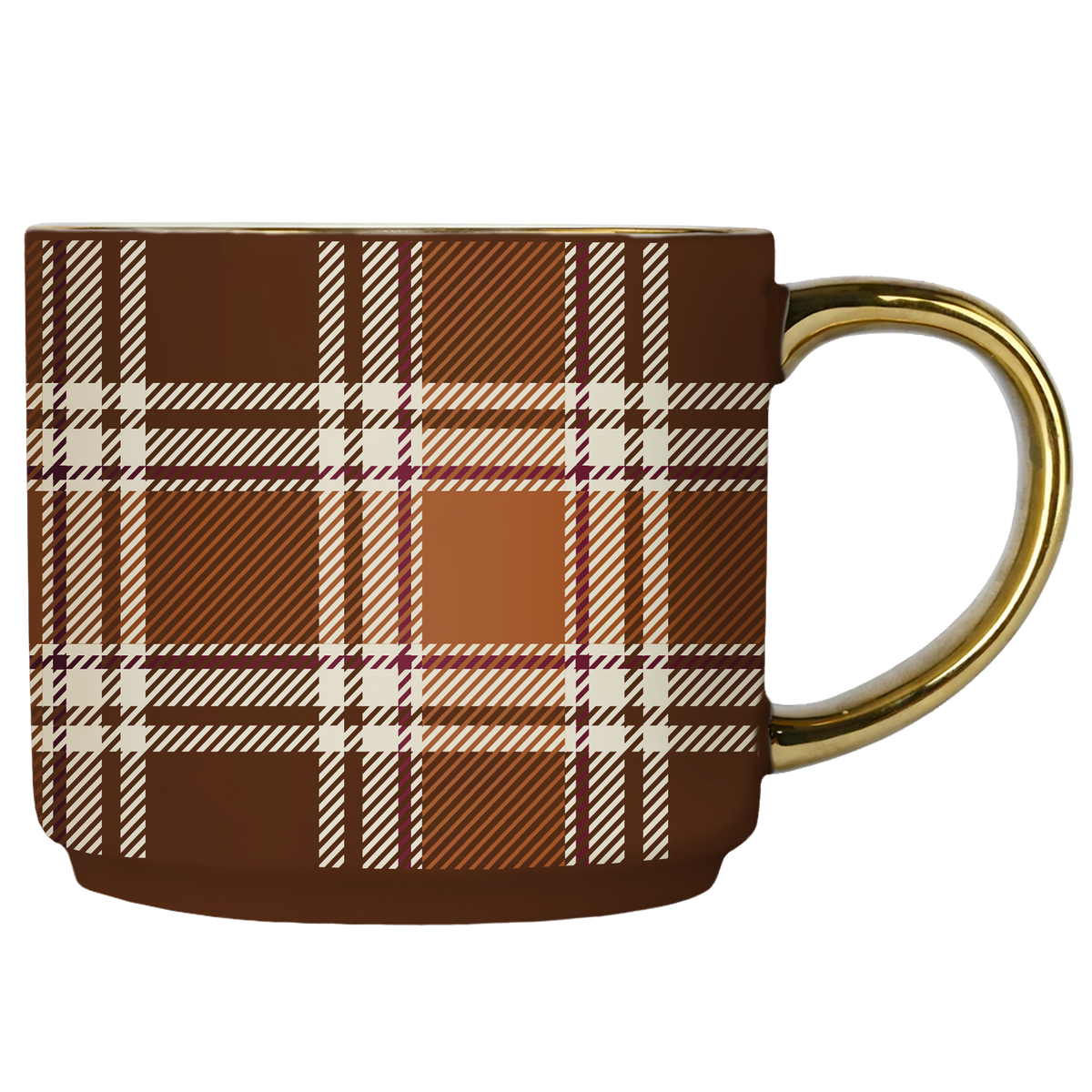 Brown Plaid Coffee Mug - Arriving in Store Late October