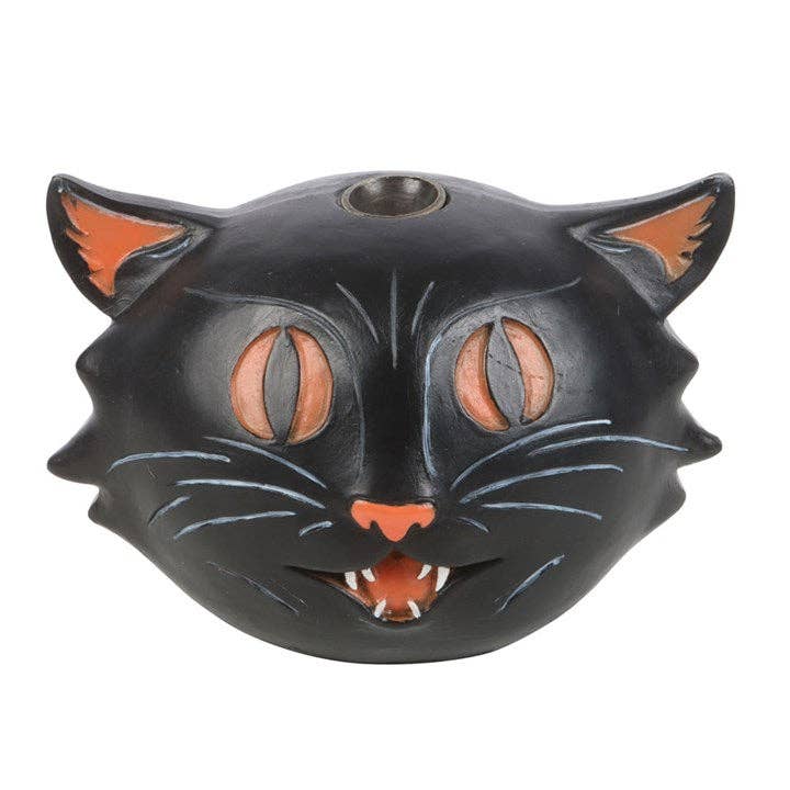 Black Cat Halloween Backflow Incense Burner - September Drop