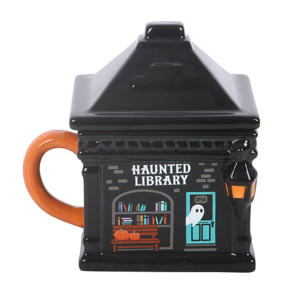 Haunted Library Lidded Mug - Arriving in Store September