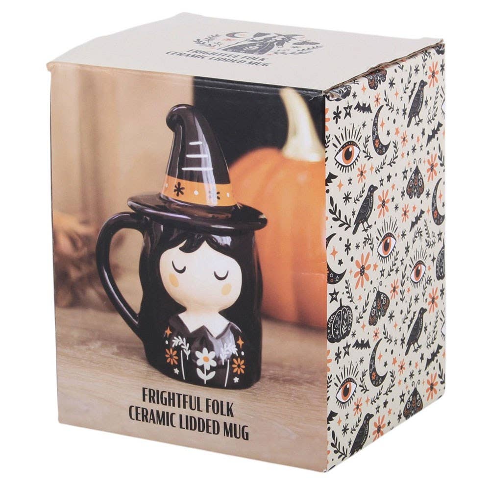 Frightful Folk Witch Lidded Mug - Arriving in Store September