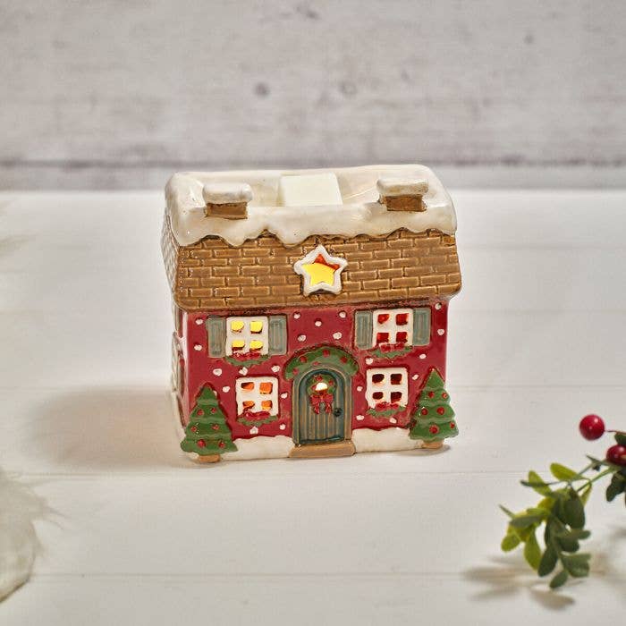 Holly Cottage Stoneware House Wax Melt Burner - Arriving in Store September