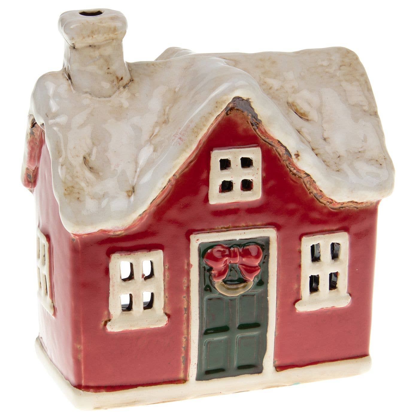 Village Pottery Christmas House Tealight - September Drop