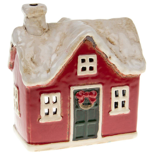 Village Pottery Christmas House Tealight - September Drop