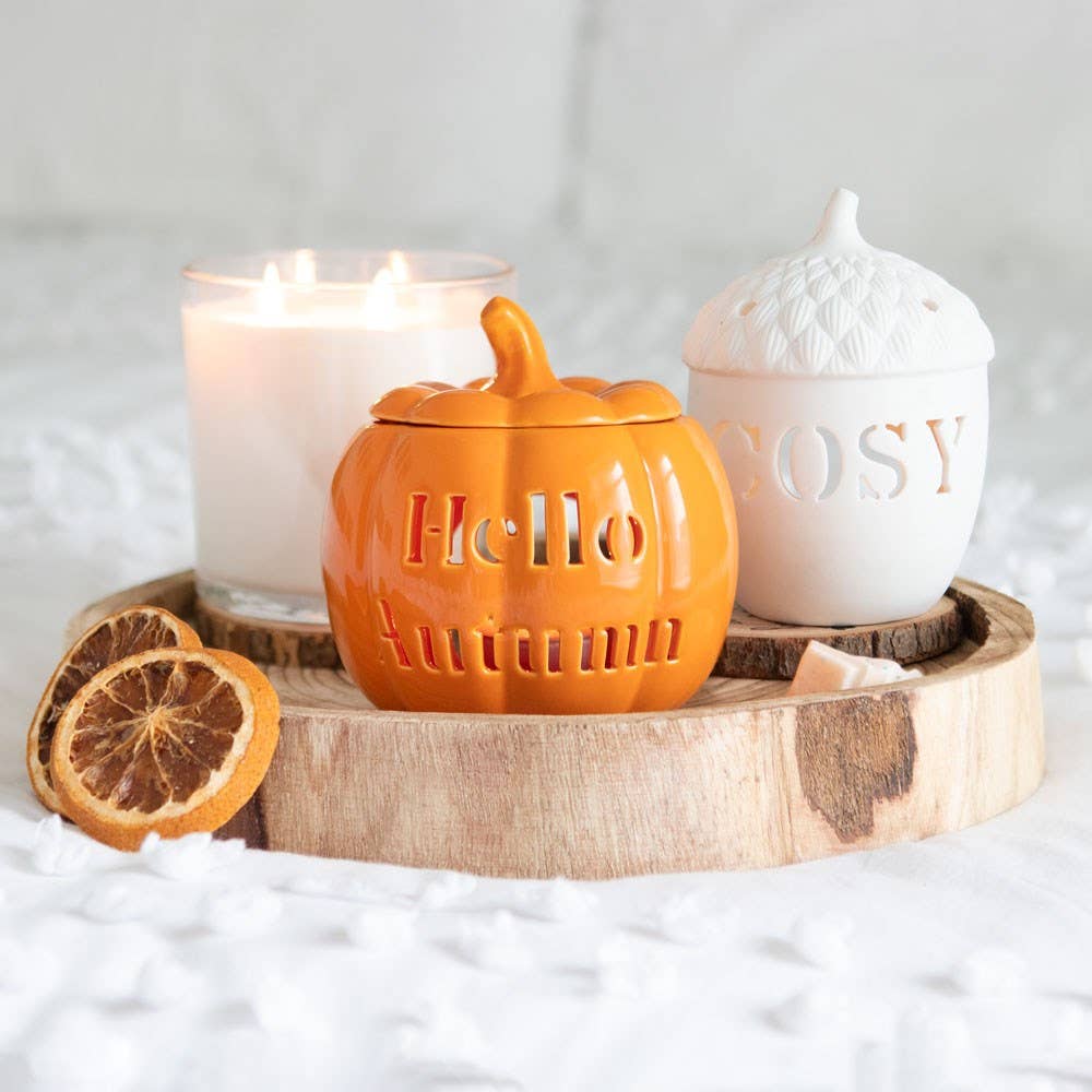 Cosy Autumn Acorn Tealight Candle Holder