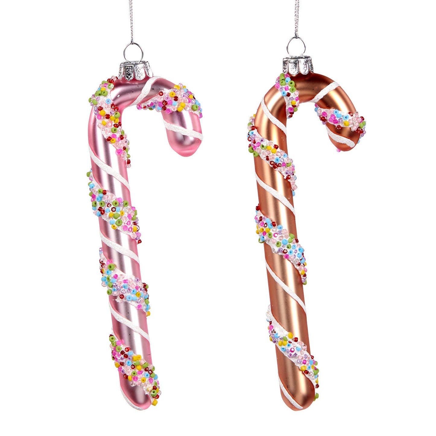 Sprinkle Candy Cane Ornament