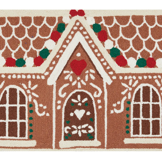 Gingerbread House Hook Rug - PRE ORDER