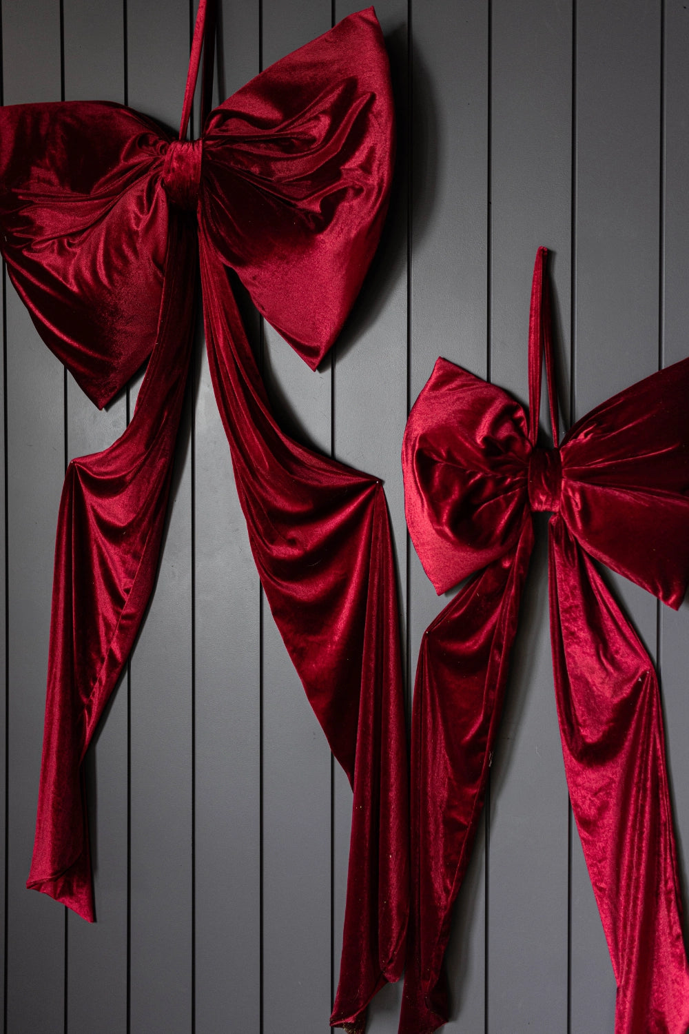 Luxurious Red Velvet Bow - November Drop