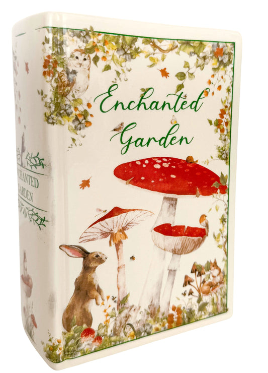 Enchanted Garden Book Vase Red 16cm - Mid February Drop