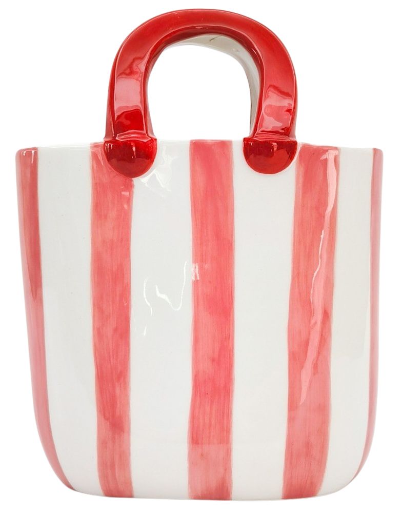 Stripe Handbag Vase
