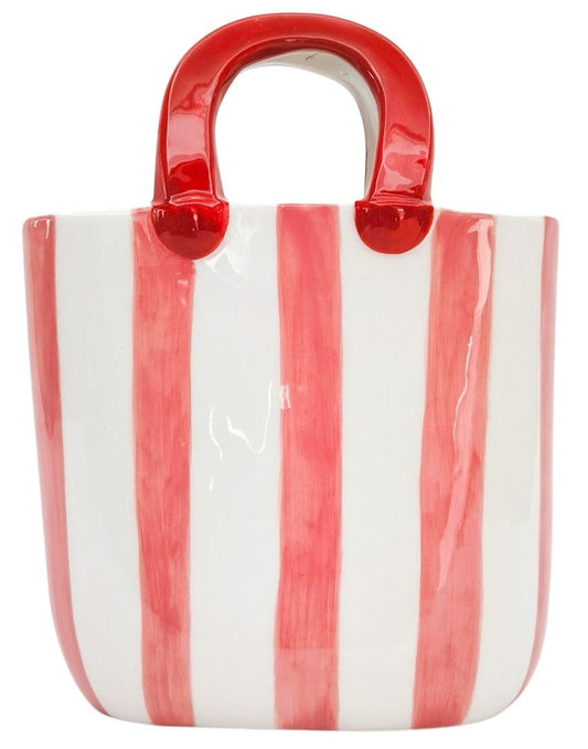 Stripe Handbag Vase