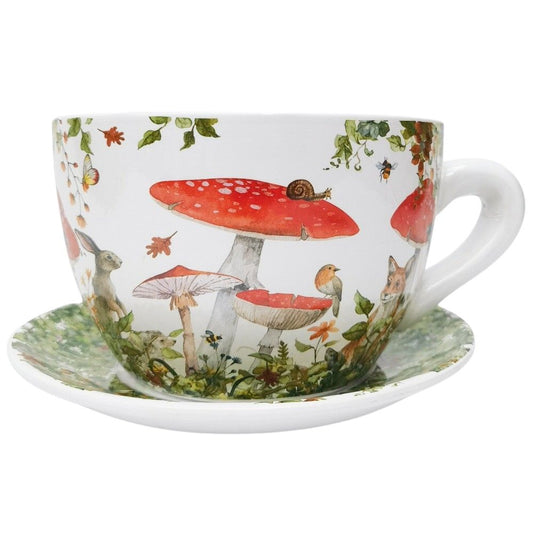 Enchanted Garden Tea Cup Planter - September Drop