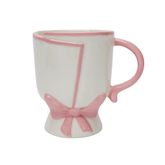 Bow Mug Pink 11cm - Mid February Drop