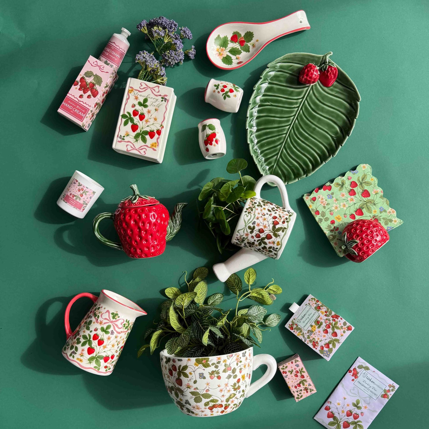 Strawberry Fields Salt & Pepper Shakers - Late September Drop
