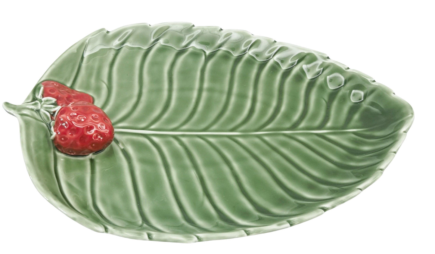 Strawberry Platter Green 32x24cm - Late September Drop