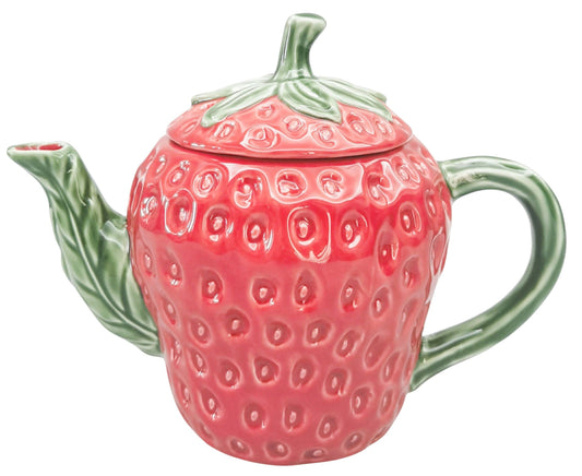 Strawberry Teapot 15cm - Late September Drop